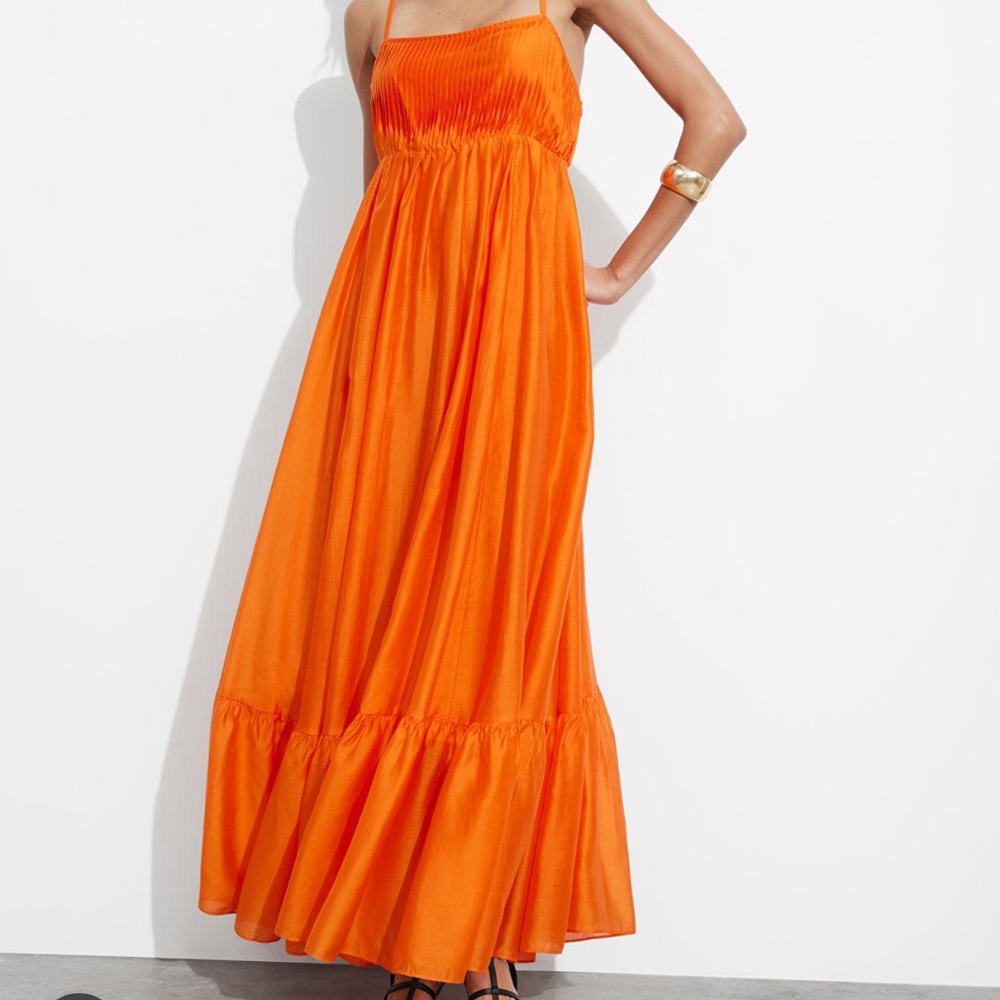 & Other Stories Strappy Tiered Dress